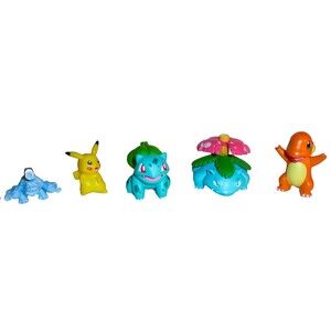Lot of 5 Pokemon Tiny/Mini Figures ~Blastoice, Charmander, Pikachu, Venusaur